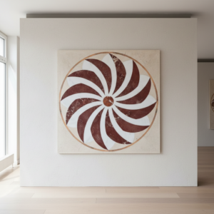 Marmorplatte Bodenplatte Tischplatte Wirbel 1,00 m