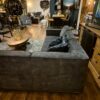 Sofa Couch Eckcouch Ecksofa Anthrazit Velours 2,52 m x 2,00 m – Bild 5