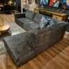 Sofa Couch Eckcouch Ecksofa Anthrazit Velours 2,52 m x 2,00 m – Bild 4