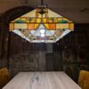 Tiffany Lampe Hängelampe Billardlampe 0,93 m – Bild 7