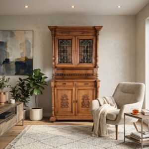 Buffetschrank Schrank Gründerzeit 1880 Eiche