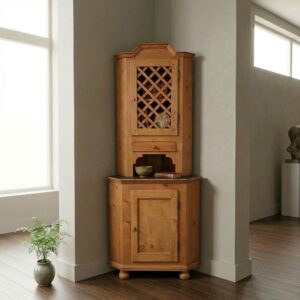 Eckschrank Eckbuffetschrank Schrank 0,90 m Kiefer