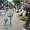 Skulptur Dekoration Afrikanischer Strauß Bronze 1,87 m – Bild 12