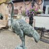 Skulptur Dekoration Afrikanischer Strauß Bronze 1,87 m – Bild 6