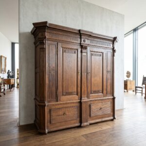 Kleiderschrank Schrank Empire 1820 Eiche