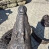 Skulptur Deko-Figur Krokodil Bronze 1,37 m – Bild 6