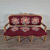 Sofa Couch & 4 Sessel Biedermeierstil Bordeaux Setpreis – Bild 3