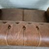 Chesterfield Sofa Couch Leder Braun 1,80 m – Bild 7