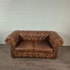 Chesterfield Sofa Couch Leder Braun 1,80 m – Bild 2