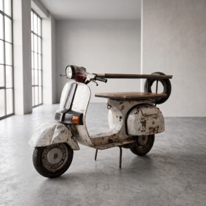Scooter Sideboard Wandtisch Metall 1,75 m