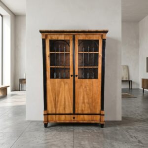 Vitrine Bücherschrank Biedermeier 1810 Kirschbaum