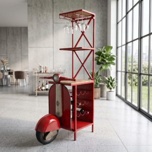 Scooter Minibar Weinregal Metall 0,90 m