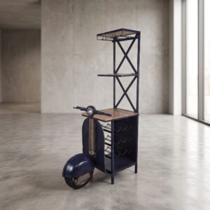 Scooter Minibar Weinregal Metall 0,90 m