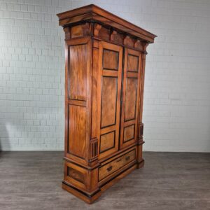 Kleiderschrank Schrank Biedermeier 1850 Mahagoni