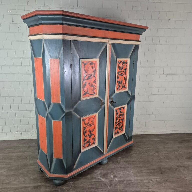 Schrank Bauernmalerei Barock 1780 – Bild 4