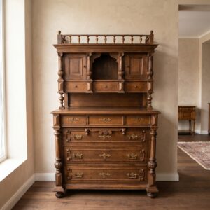 Buffetschrank Aufsatzkommode Gründerzeit 1880 Eiche