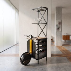 Scooter Minibar Weinregal Metall 0,96 m