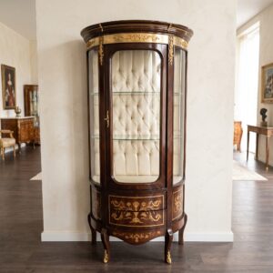 Vitrine Barockstil Mahagoni 0,90 m