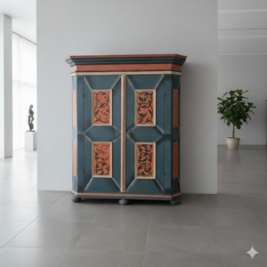 Schrank Bauernmalerei Barock 1780