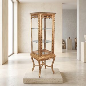 Vitrine Schaukasten Barockstil Gold 0,48 m