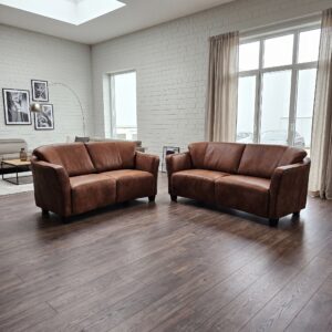 Couchgarnitur Sofas Braun 2,5 - 2 Leder