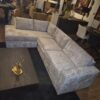 Eckcouch Ecksofa Sofa Couch Hellgrau 2,90 m x 1,90 m Velours