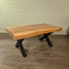 Couchtisch Wohnzimmertisch Teakholz 1,10 m x 0,62 m – Bild 2