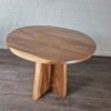 Beistelltisch Tisch Teakholz Ø 0,90 m – Bild 4