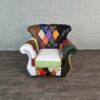 Chesterfield Sessel Leder Modell Karneval – Bild 2