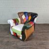 Chesterfield Sessel Leder Modell Karneval – Bild 4