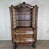 Vitrine Kabinettschrank Geschirrschrank Barock 1780 Nussbaum – Bild 14