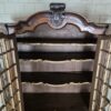 Vitrine Kabinettschrank Geschirrschrank Barock 1780 Nussbaum – Bild 15