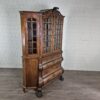 Vitrine Kabinettschrank Geschirrschrank Barock 1780 Nussbaum – Bild 2