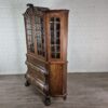 Vitrine Kabinettschrank Geschirrschrank Barock 1780 Nussbaum – Bild 3