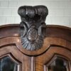 Vitrine Kabinettschrank Geschirrschrank Barock 1780 Nussbaum – Bild 12