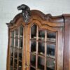Vitrine Kabinettschrank Geschirrschrank Barock 1780 Nussbaum – Bild 4