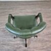 Chesterfield Bürostuhl Schreibtischstuhl Leder Grün – Bild 6