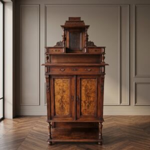 Vertiko mit Aufsatz Gründerzeit 1880 Nussbaum