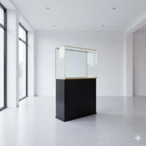 Vitrine Schaukasten Messing 1,10 m