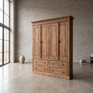 Schrank Kleiderschrank Teakholz 1,83 m