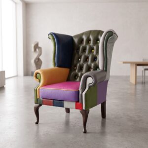 Chesterfield Sessel Leder Modell Karneval