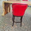 Baumstamm Stehtisch Bartisch L-Form Teakholz 3,70 m – Bild 4