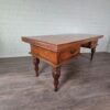 Schreibtisch Teakholz 2,04 m – Bild 2