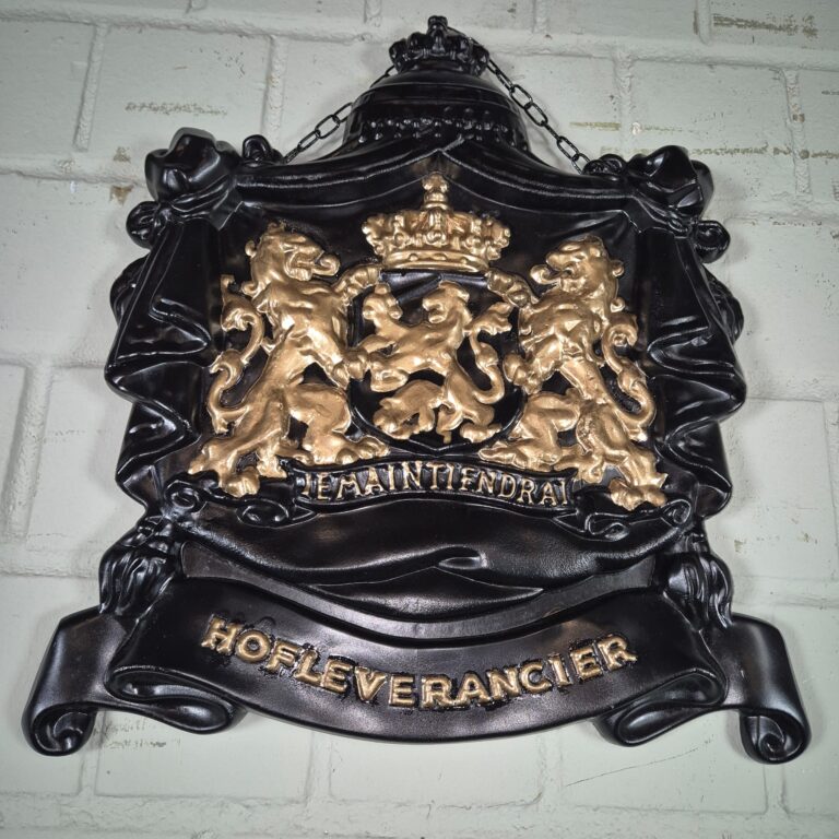 Wappen-Schild Je Maintiendrai / Hofleverancier Aluminium 0,43 m – Bild 3