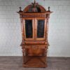 Doppelschrank Spiegelschrank Jugendstil 1900 Nussbaum – Bild 2