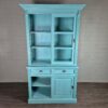 Vitrine Bücherschrank Massivholz Türkis 1,30 m – Bild 12