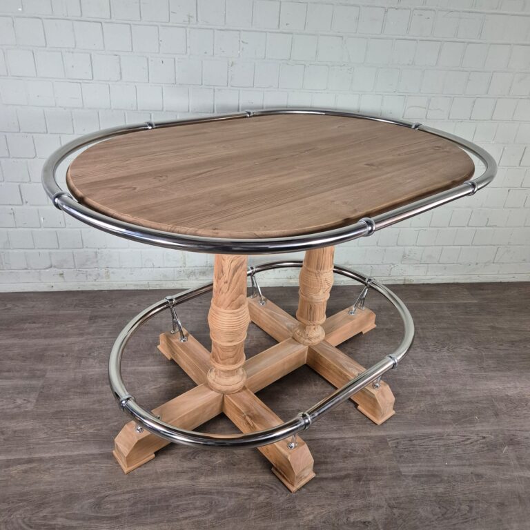 Stehtisch Oval Teakholz 1,70 m x 1,17 m – Bild 6