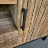 Sideboard Anrichte Oval Teakholz 2,20 m – Bild 6