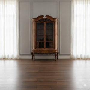 Vitrine Schmuckvitrine Neubarock 1900 Mahagoni