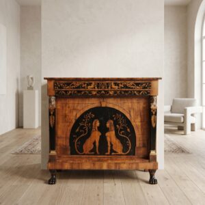 Anrichte Halbschrank Empire 1800 Nussbaum